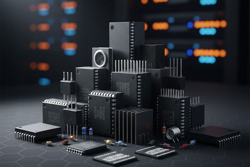 Componentes ativos e semicondutores para alta tecnologia industrial